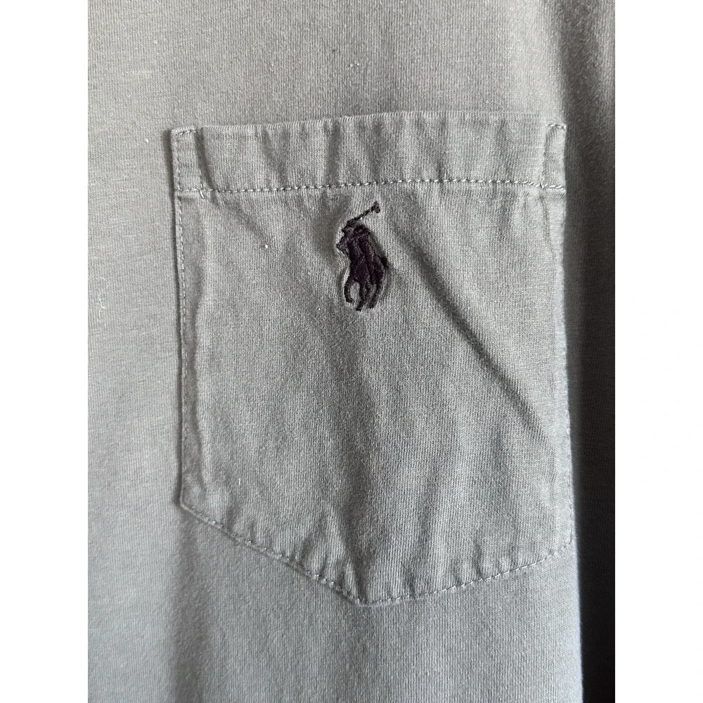 Polo Ralph Lauren Shirt Mens 3X/3XB Brown Long Sleeve Pocket Pony Tee Big & Tall